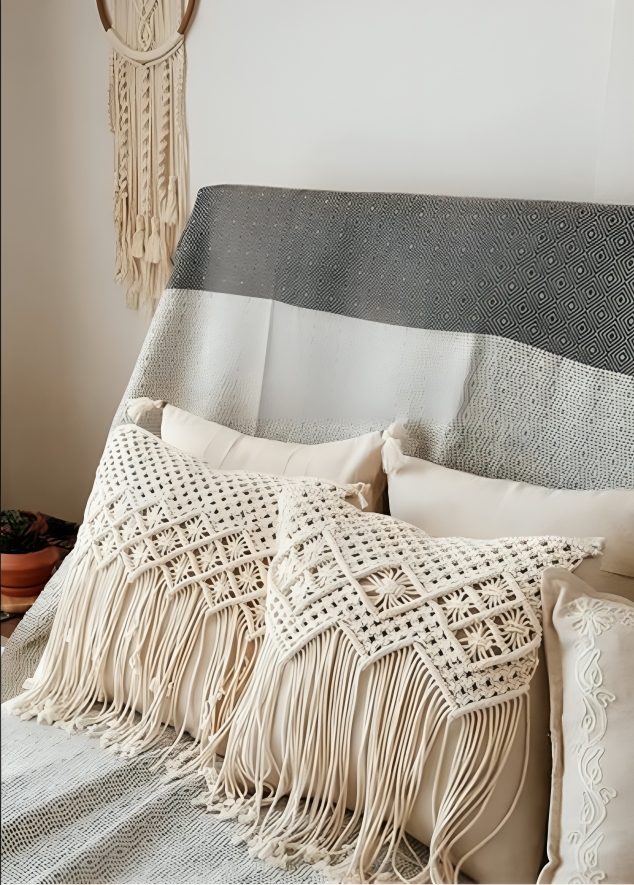 Handmade Macrame Cushions