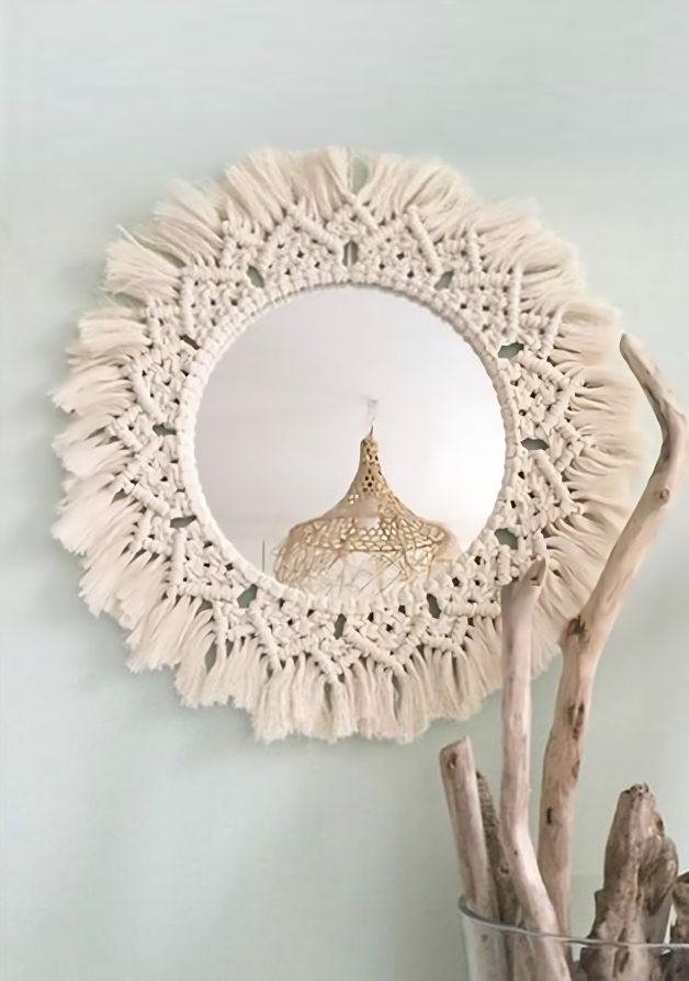 Handmade Macrame Mirror 2