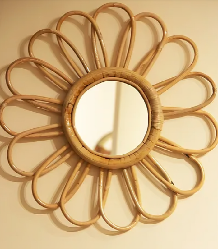 Handmade bamboo mirror 3
