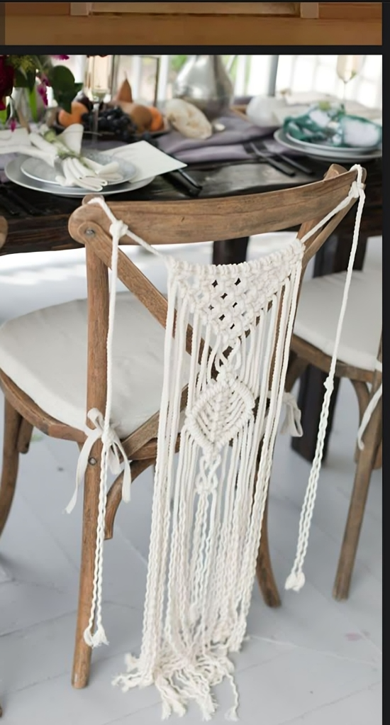 Macrame Chair Back