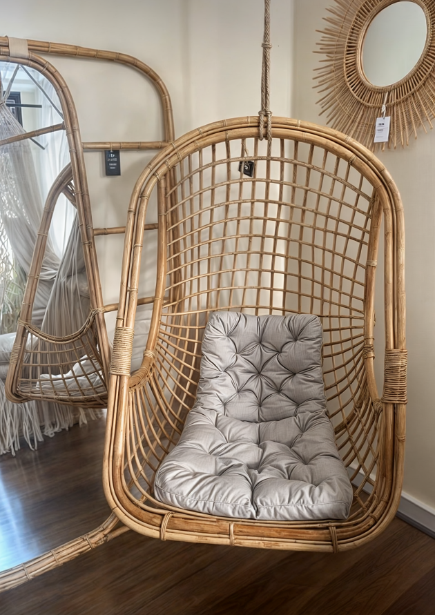 Natural Bamboo Swing Chair