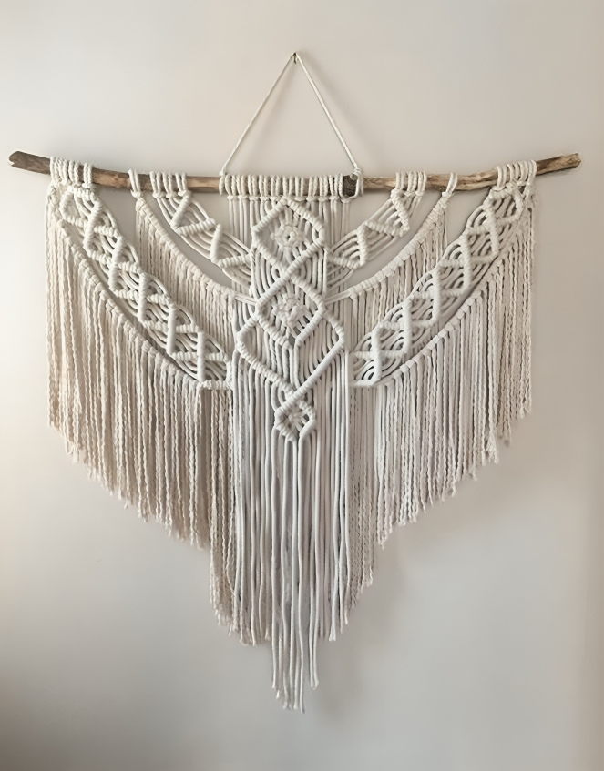 Handmade macrame wall hanging