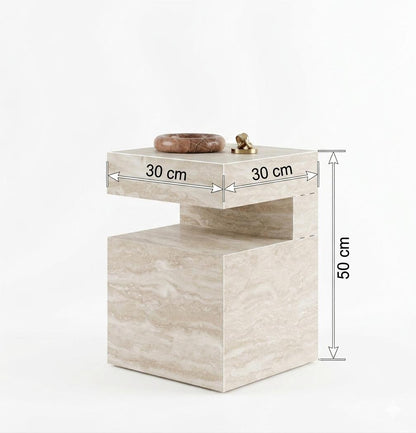 Groove Marble Side table