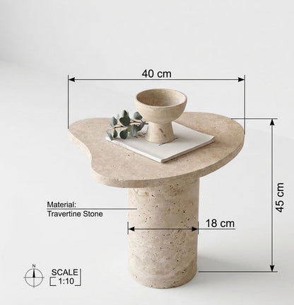 Curva Marble side table