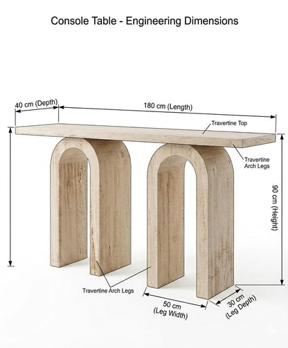 Colonnade Marble Console