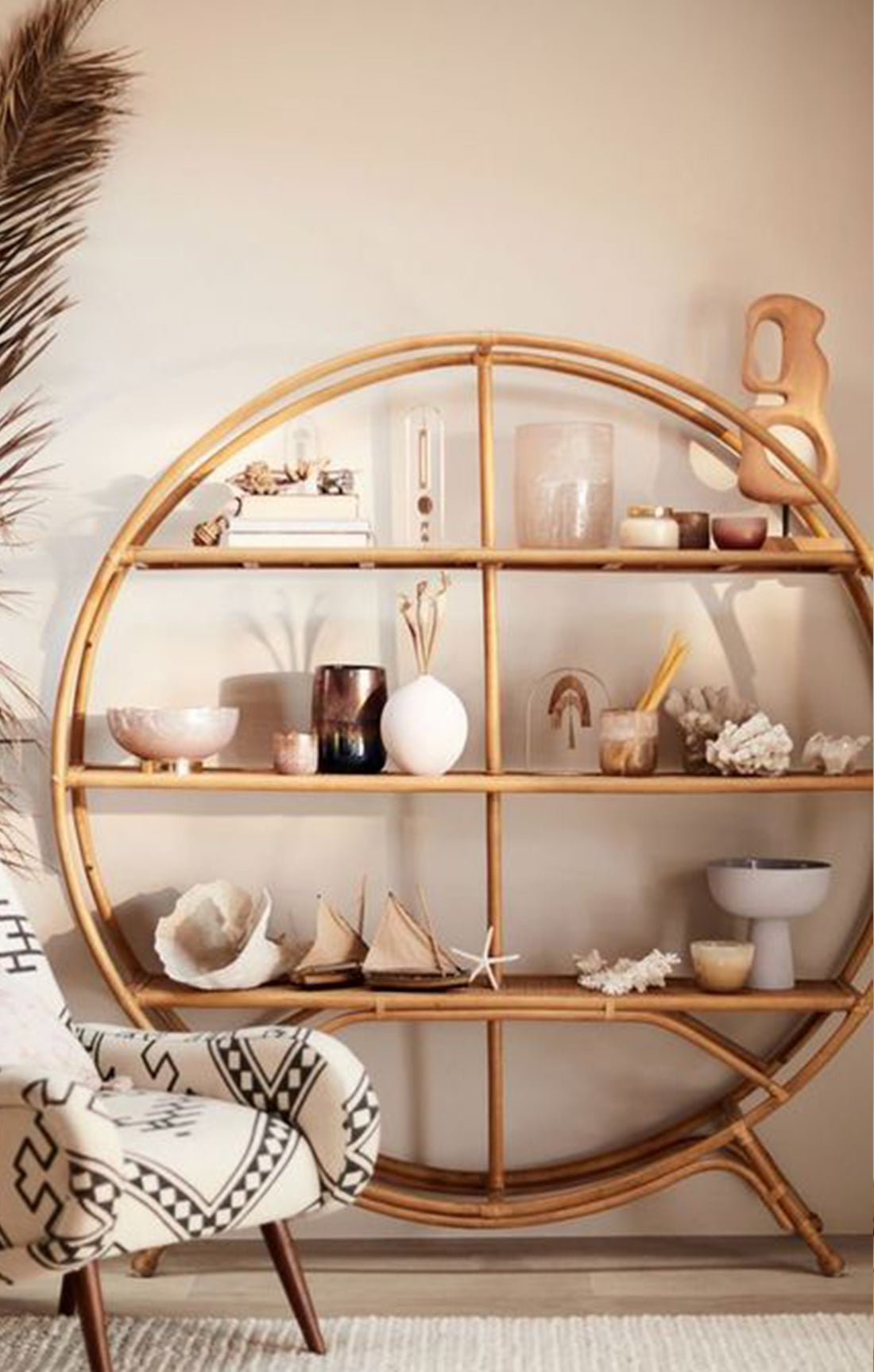 Bamboo Wicker Shelving