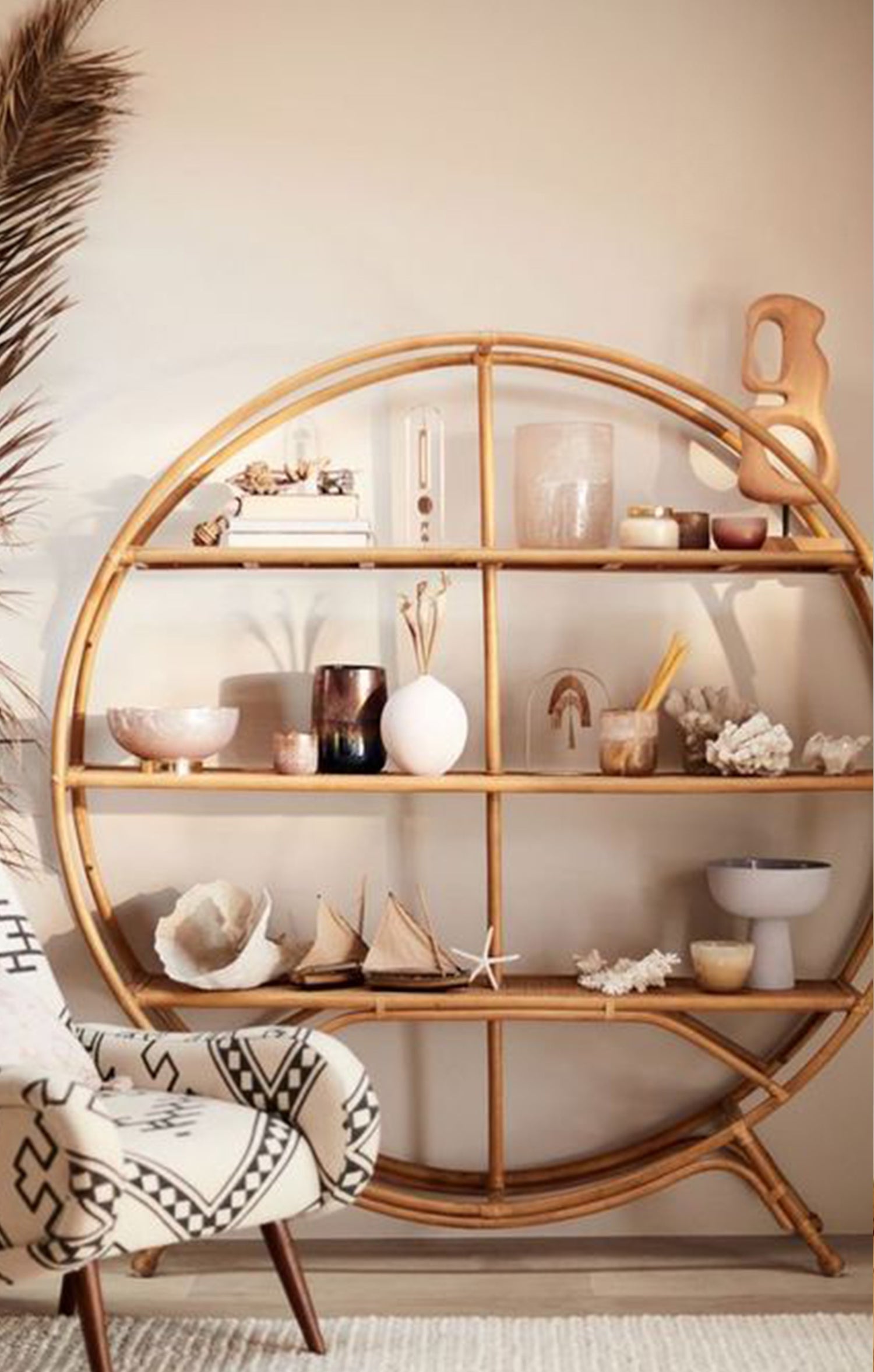 Bamboo Wicker Shelving