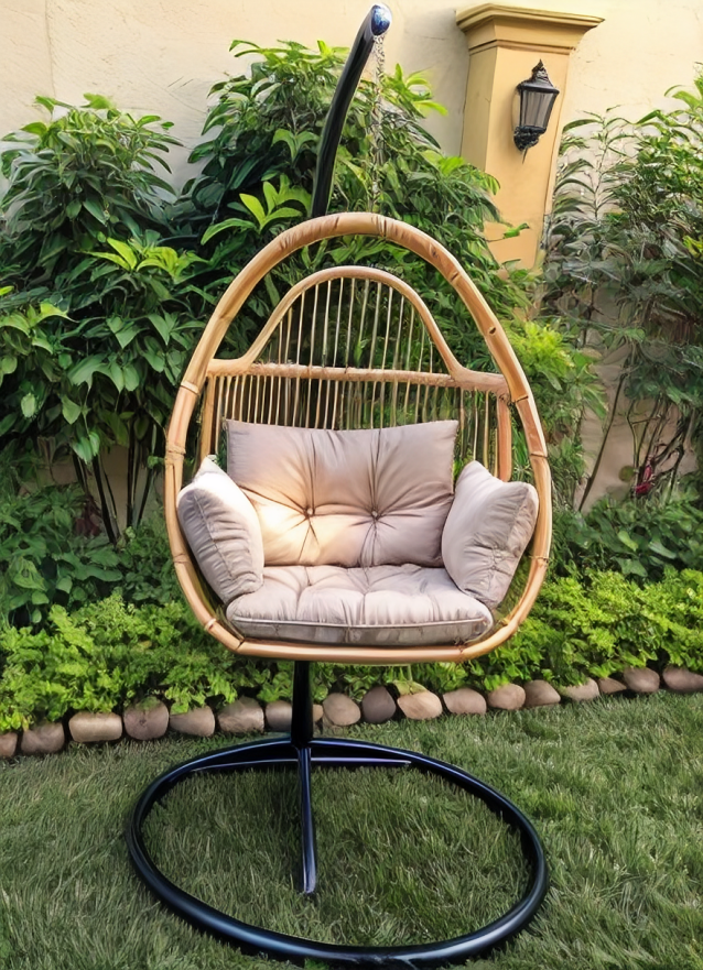Bamboo Swing Chair Stand