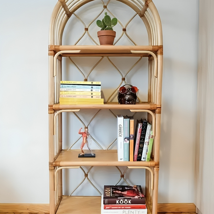 Bamboo Wicker Shelving