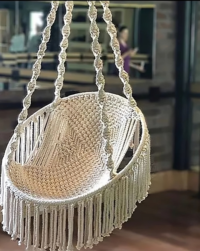 Handmade Macramé Swing 2
