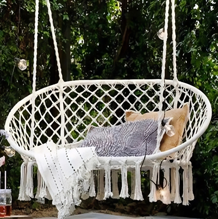 Handmade Macrame Swing Sofa