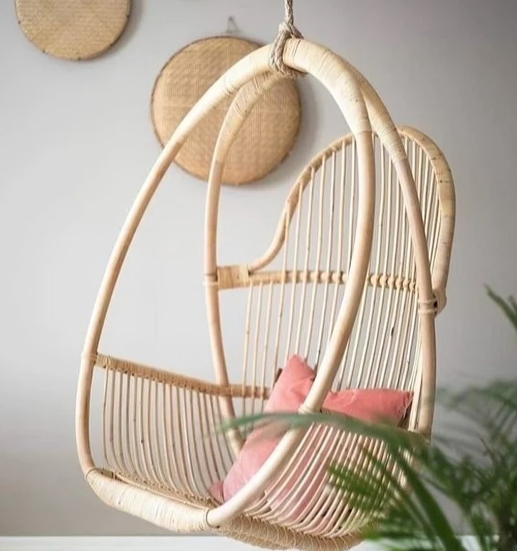 Natural Bamboo Swing Chair
