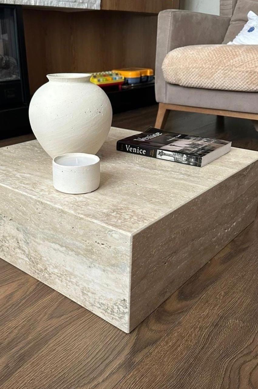 Lume Traventine Coffee Table