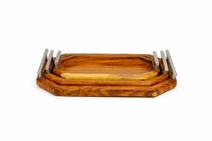 Silva tray set with handle