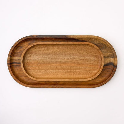 Oval tray set