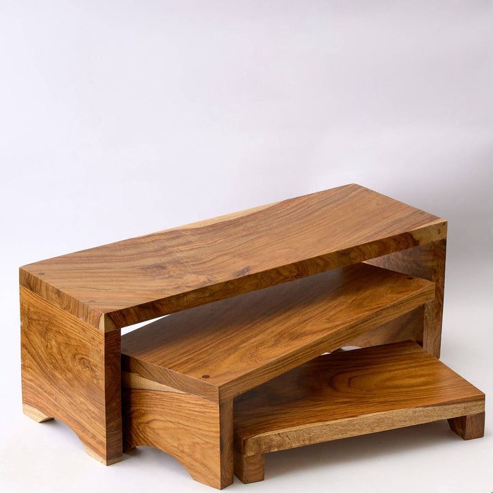 Acacia tray set