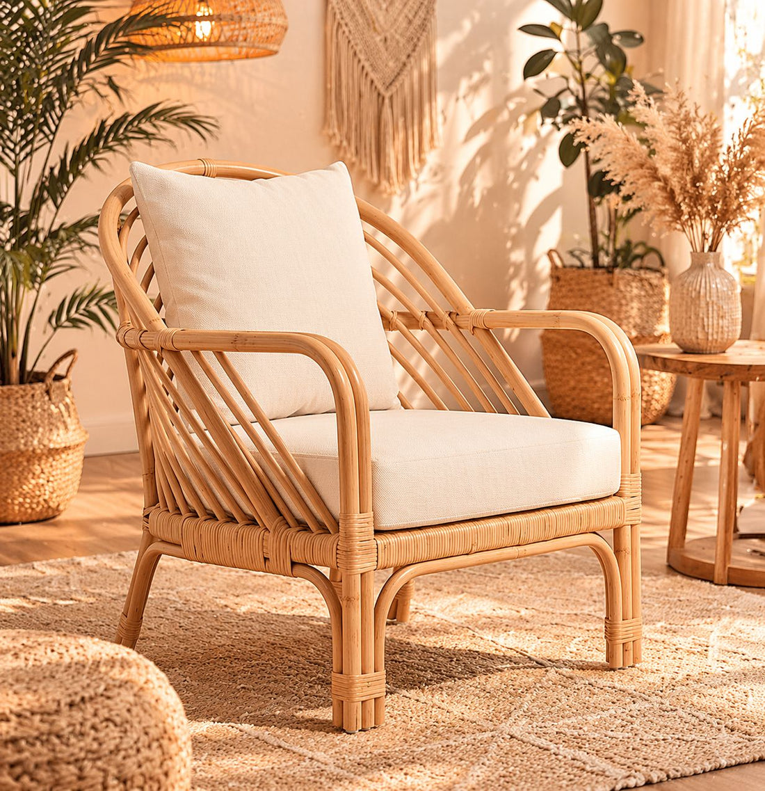 Azure Bamboo Chair