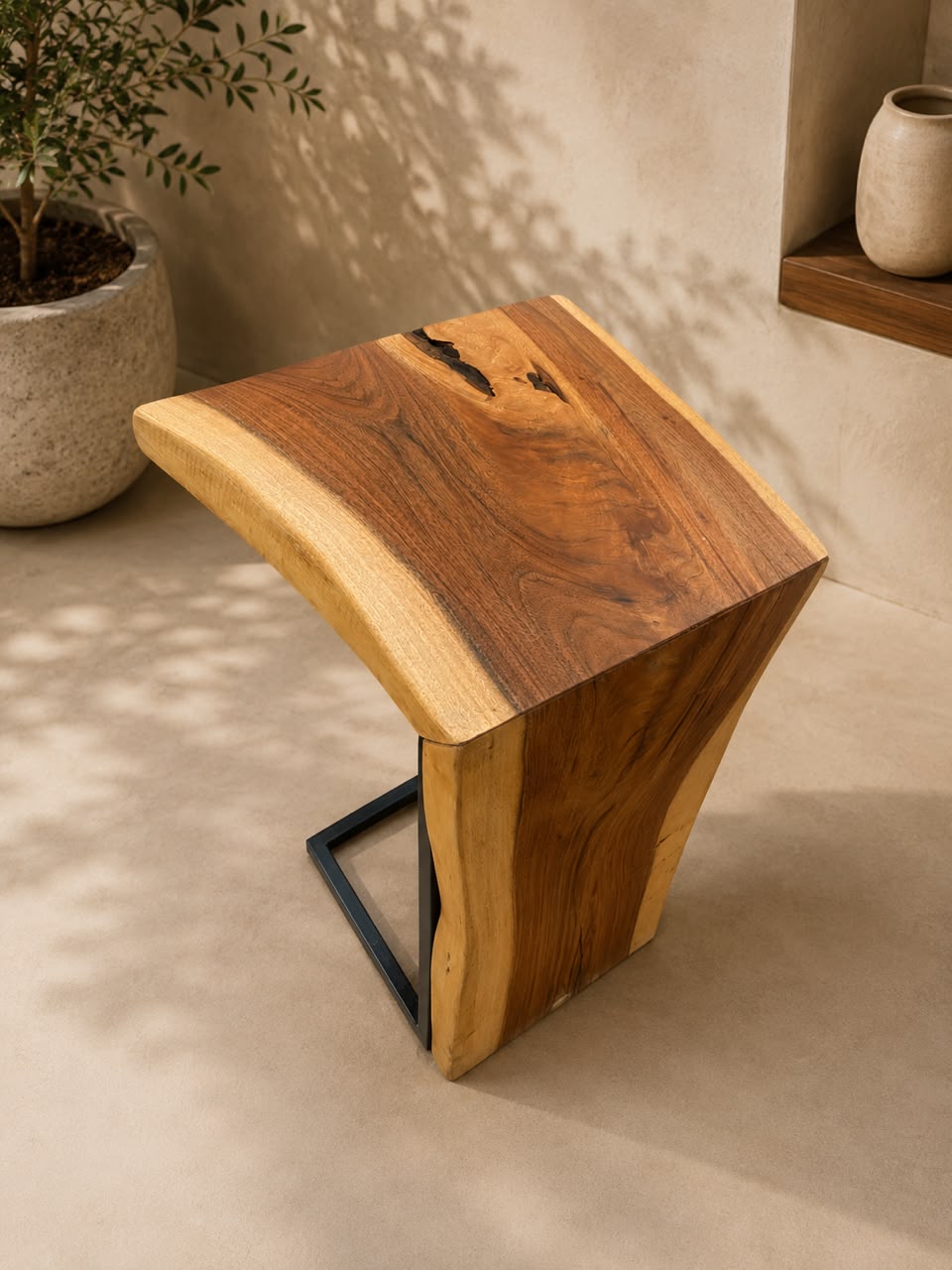 Acacia High Side Table