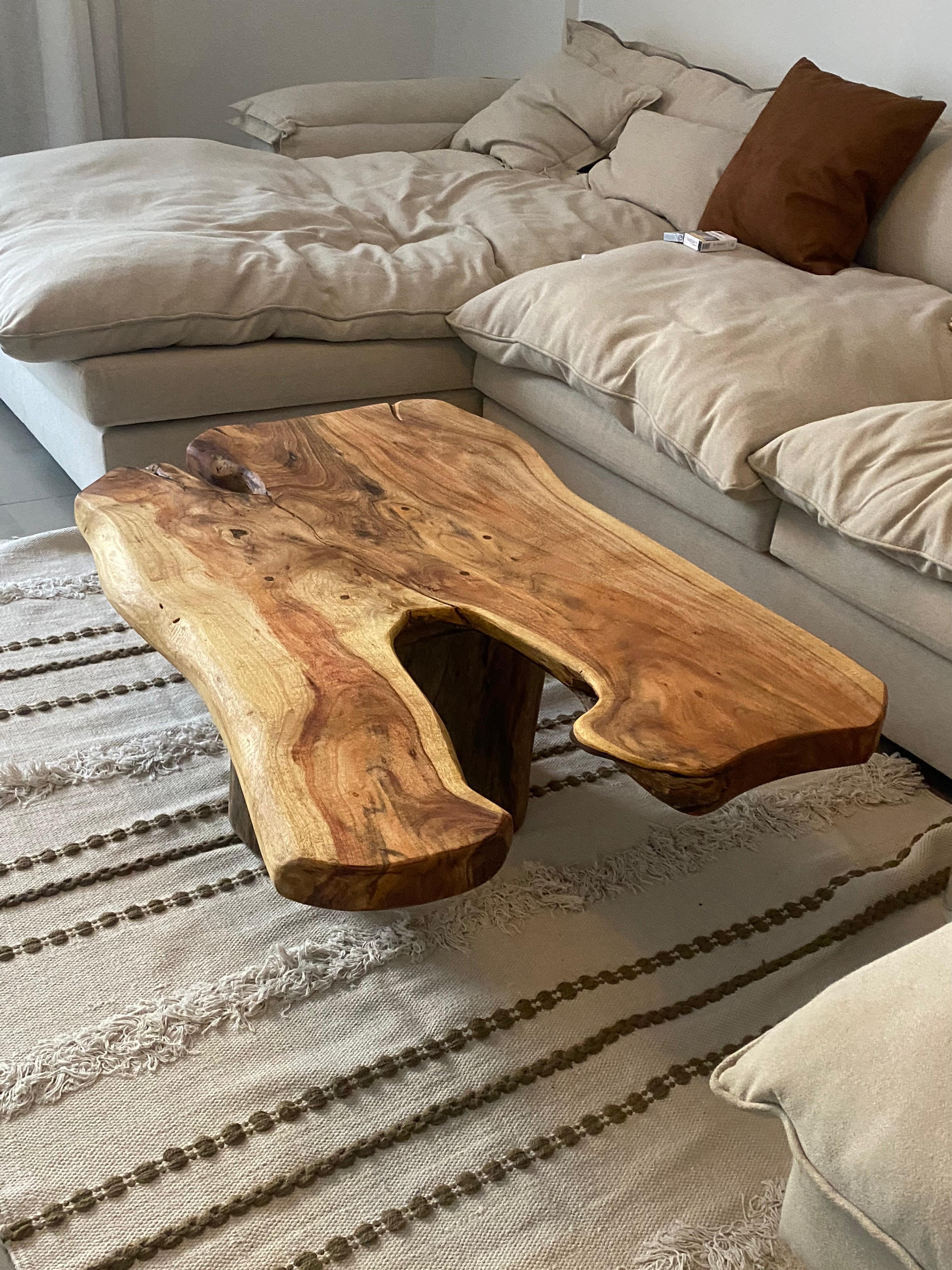 Tree wood coffee table