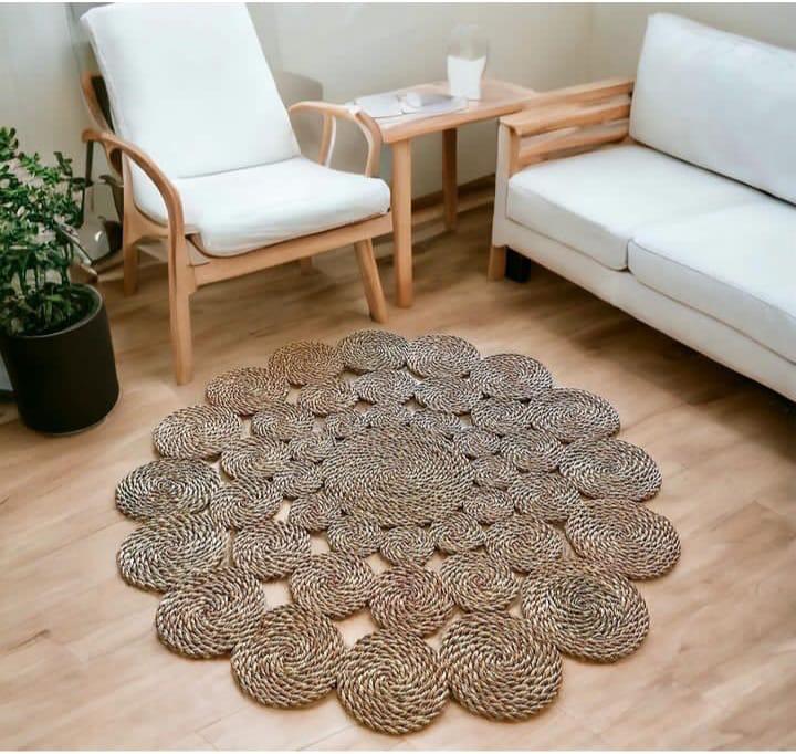handmade jute small rug